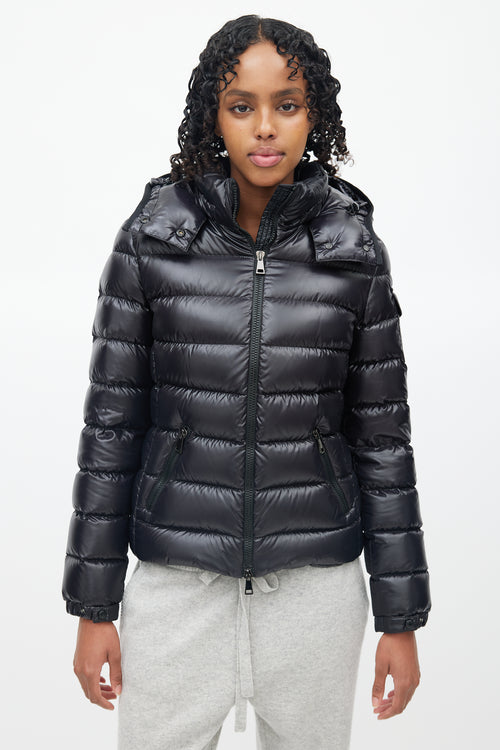 Moncler Black Badyfur Down Puffer Jacket