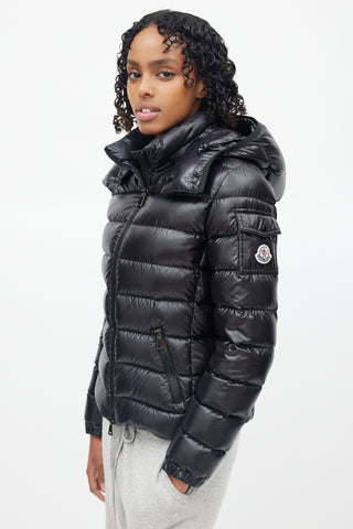 Moncler Black Badyfur Down Puffer Jacket