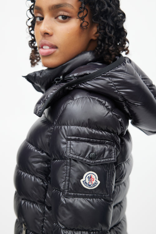 Moncler Black Badyfur Down Puffer Jacket