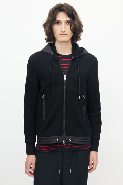 Moncler Black Maglia Hoodie