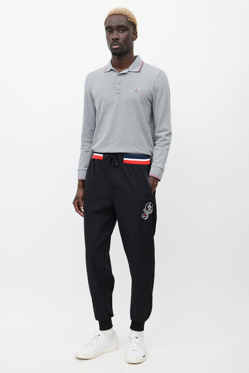 Moncler Black 
Multicolour Striped Jogger