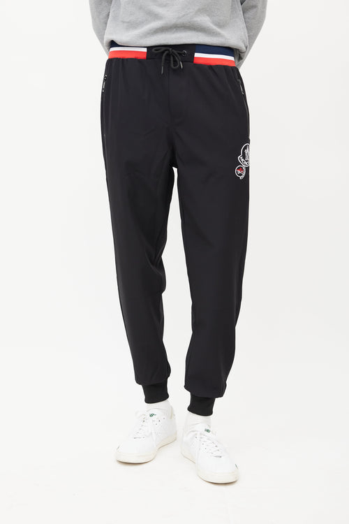 Moncler Black 
Multicolour Striped Jogger