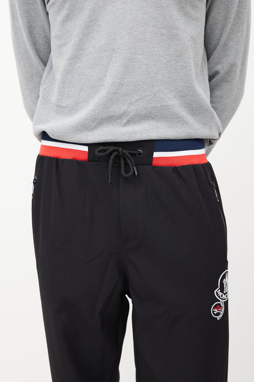 Moncler Black 
Multicolour Striped Jogger