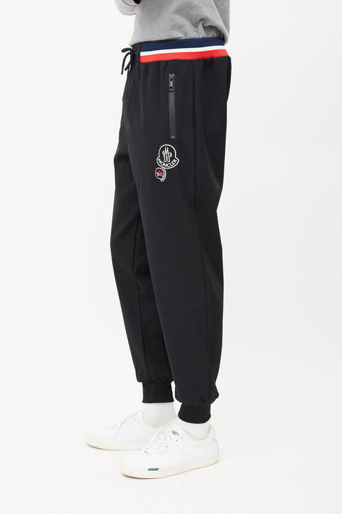 Moncler Black 
Multicolour Striped Jogger