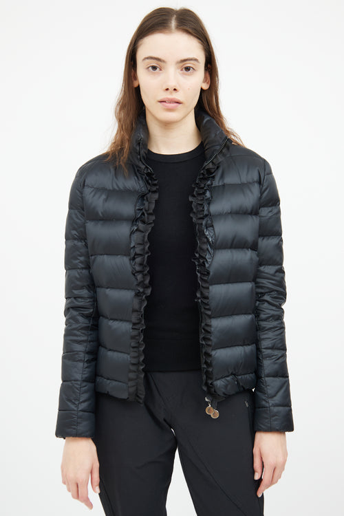 Moncler Black Oxalis Giubbotto Puffer Coat