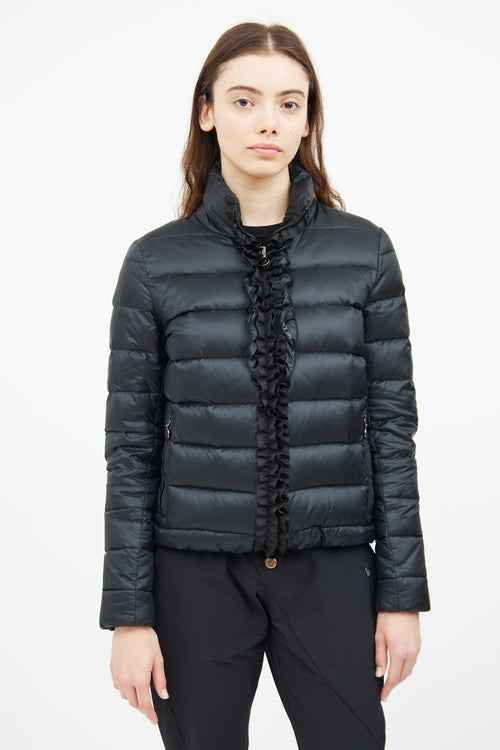 Moncler Black Oxalis Giubbotto Puffer Coat