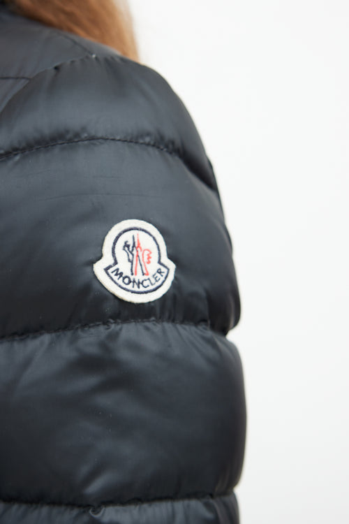 Moncler Black Oxalis Giubbotto Puffer Coat