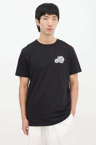 Moncler Black Patch Logo T-Shirt