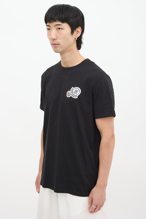 Moncler Black Patch Logo T-Shirt