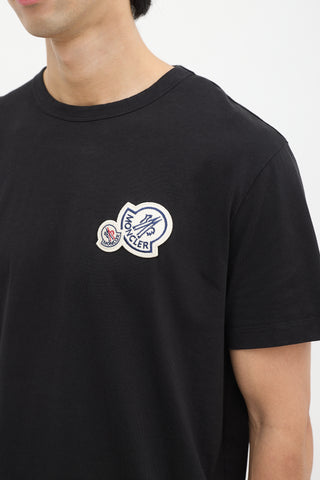 Moncler Black Patch Logo T-Shirt