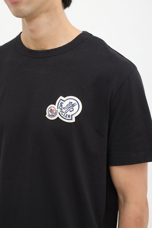 Moncler Black Patch Logo T-Shirt