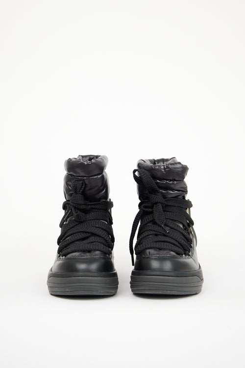 Moncler Black Puffer Insolux Snow Boot