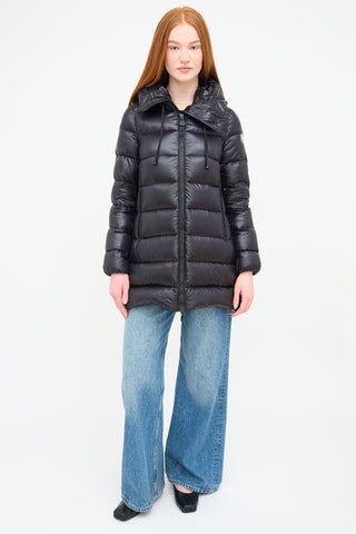 Moncler Black Quilted Down Suyen Parka