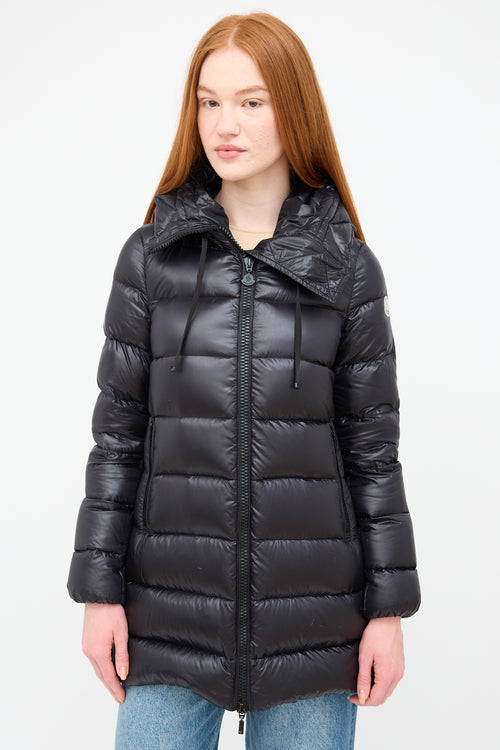 Moncler Black Quilted Down Suyen Parka