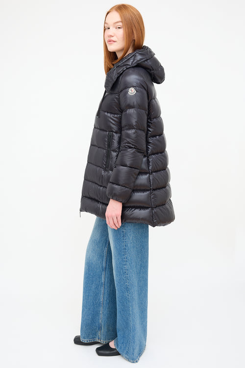 Moncler Black Quilted Down Suyen Parka