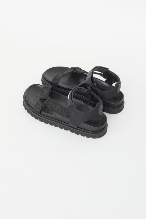 Moncler Black Flavia Strap Sandal