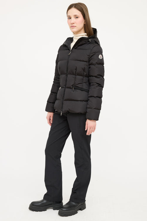 Moncler Black Avoce Hooded Down Jacket