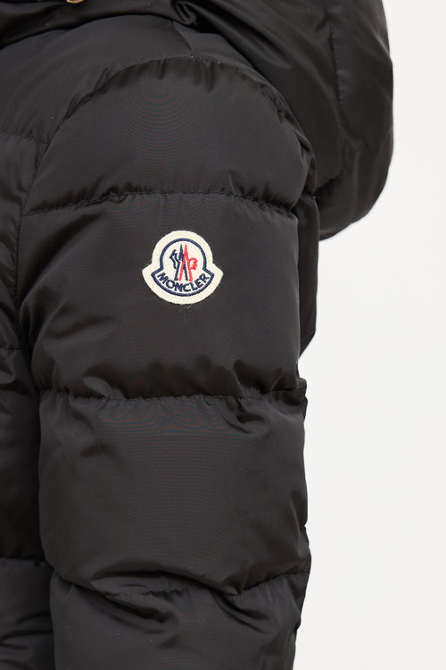 Moncler Black Avoce Hooded Down Jacket