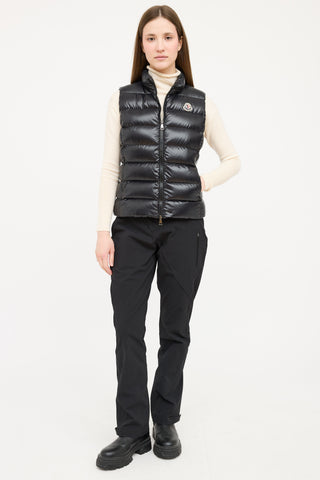 Moncler Black Ghany Down Vest