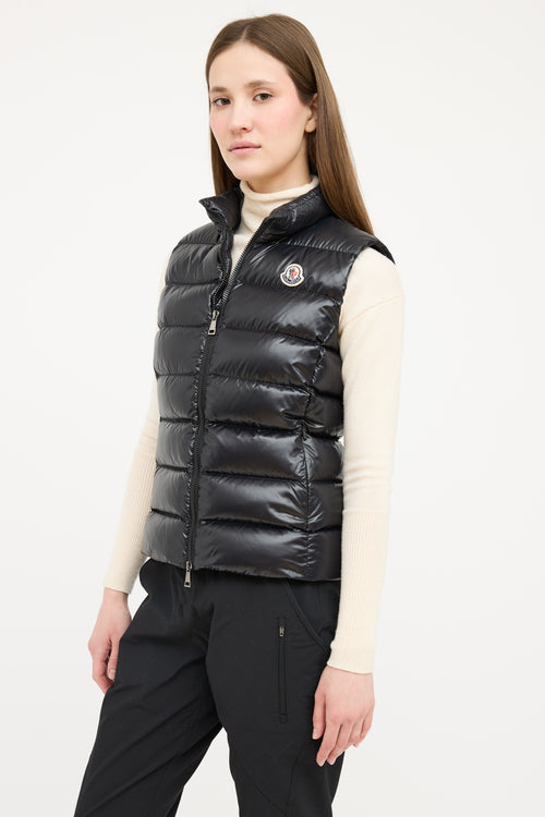 Moncler Black Ghany Down Vest