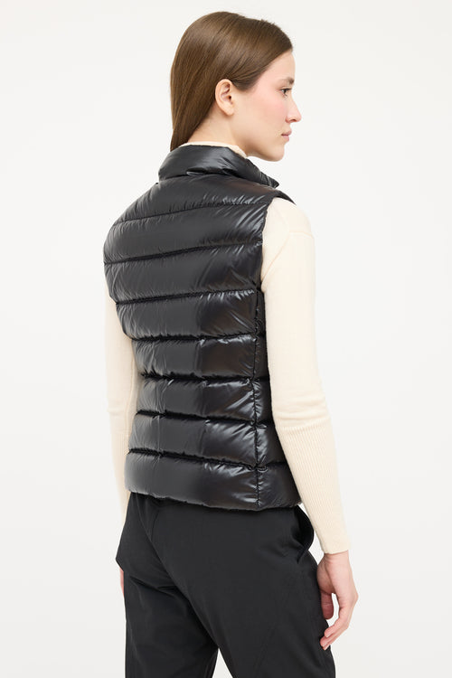 Moncler Black Ghany Down Vest