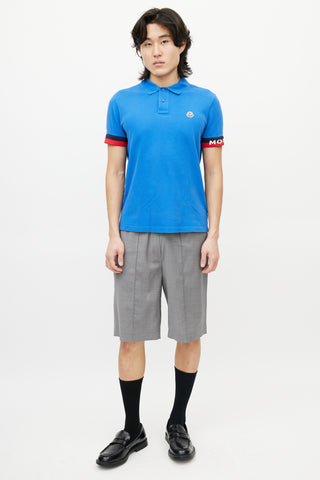 Moncler Blue 
Multicolour Striped Polo