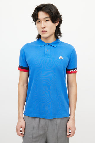 Moncler Blue 
Multicolour Striped Polo