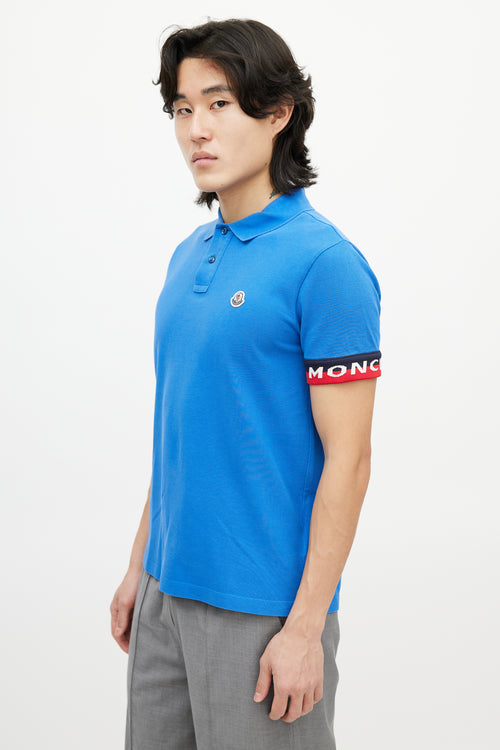 Moncler Blue 
Multicolour Striped Polo