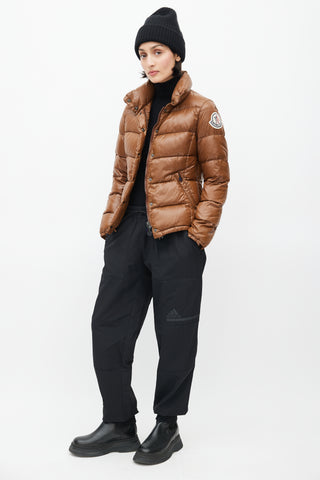 Moncler Brown Claire Quilted Down Jacket