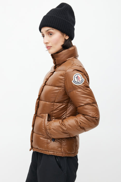 Moncler Brown Claire Quilted Down Jacket