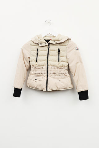 Moncler Cream Adonise Giubbotto Coat