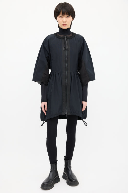 Moncler Gamme Rouge Black Pleated Light Jacket