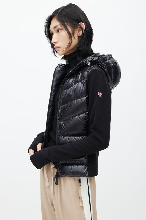 Moncler Grenoble Black Combo Technical Puffer Jacket