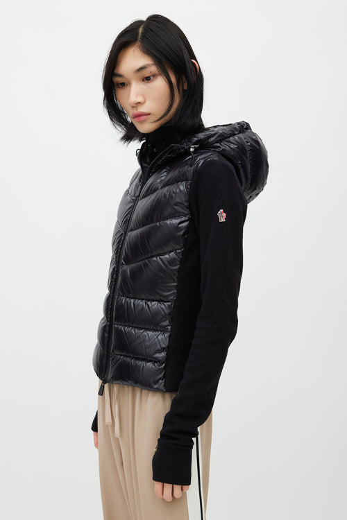 Moncler Grenoble Black Combo Technical Puffer Jacket