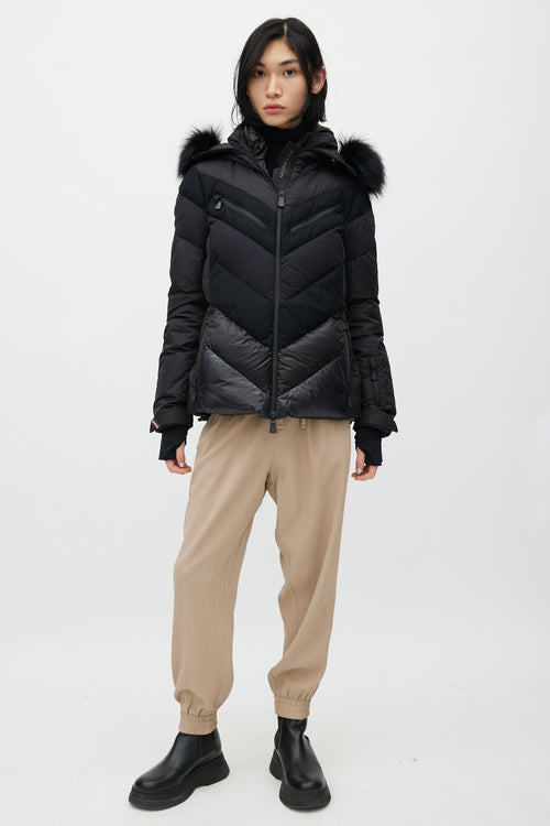 Moncler Grenoble Black Padded Ski Jacket