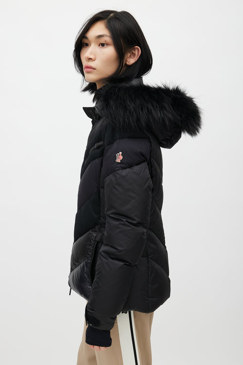 Moncler Grenoble Black Padded Ski Jacket