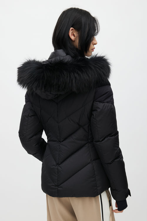 Moncler Grenoble Black Padded Ski Jacket