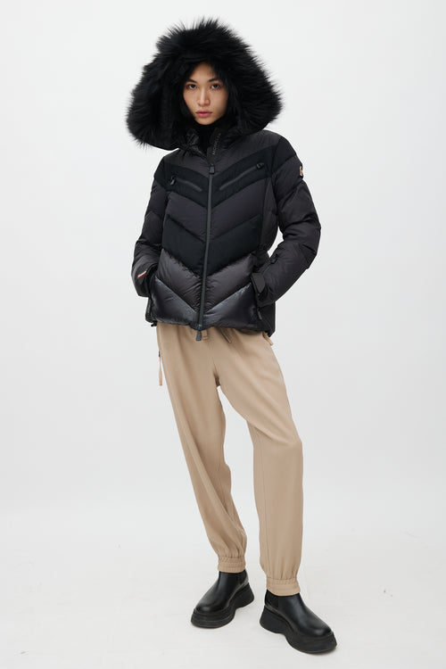 Moncler Grenoble Black Padded Ski Jacket