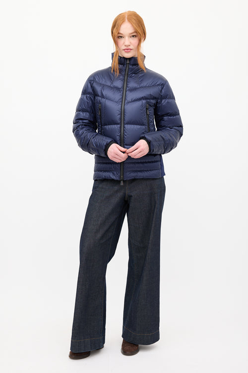 Moncler Grenoble Navy Down Canmore Puffer Jacket