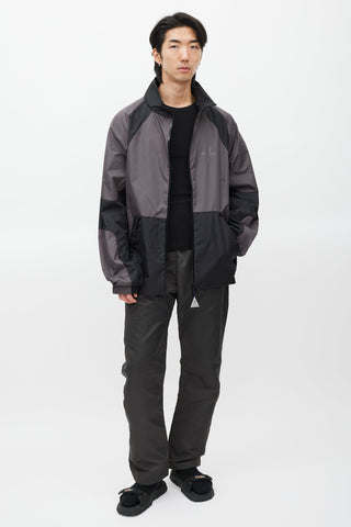 Moncler Grey 
Black Hideki Reflective Jacket