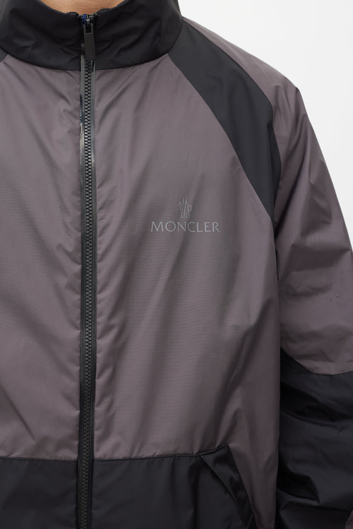 Moncler Grey 
Black Hideki Reflective Jacket