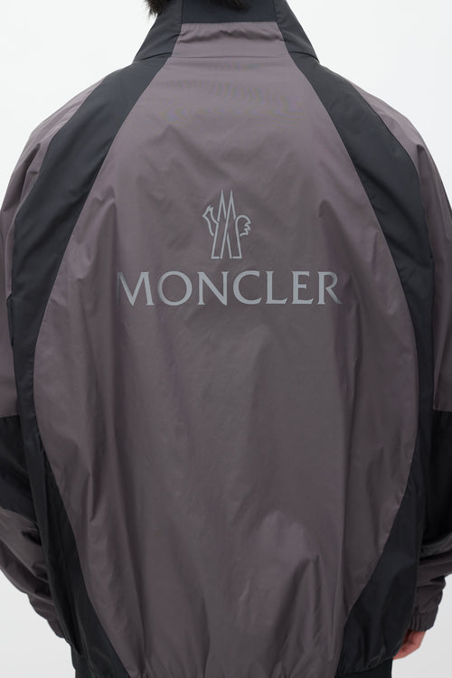 Moncler Grey 
Black Hideki Reflective Jacket