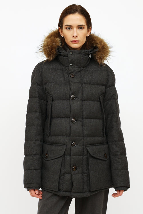 Moncler Grey Kerinish Down Parka