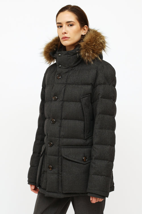 Moncler Grey Kerinish Down Parka