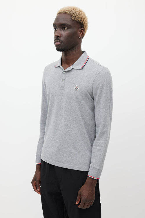 Moncler Grey 
Navy Maglia Longsleeve Polo