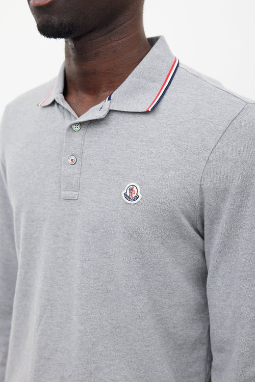 Moncler Grey 
Navy Maglia Longsleeve Polo