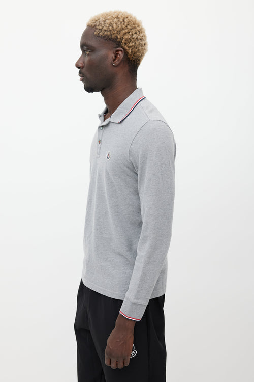 Moncler Grey 
Navy Maglia Longsleeve Polo