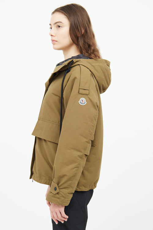 Moncler Khaki Badete Parka Coat