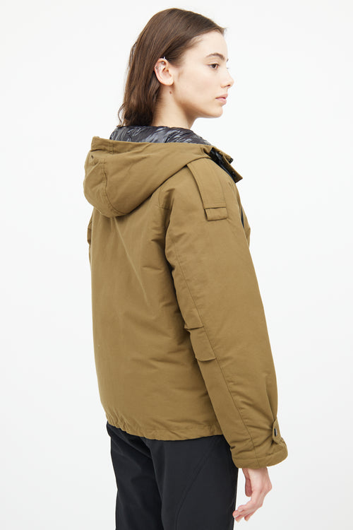 Moncler Khaki Badete Parka Coat