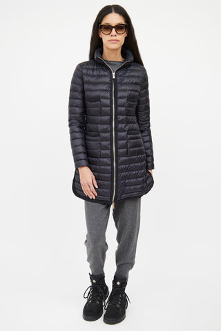 Moncler Black Quilted Longue Saison Jacket